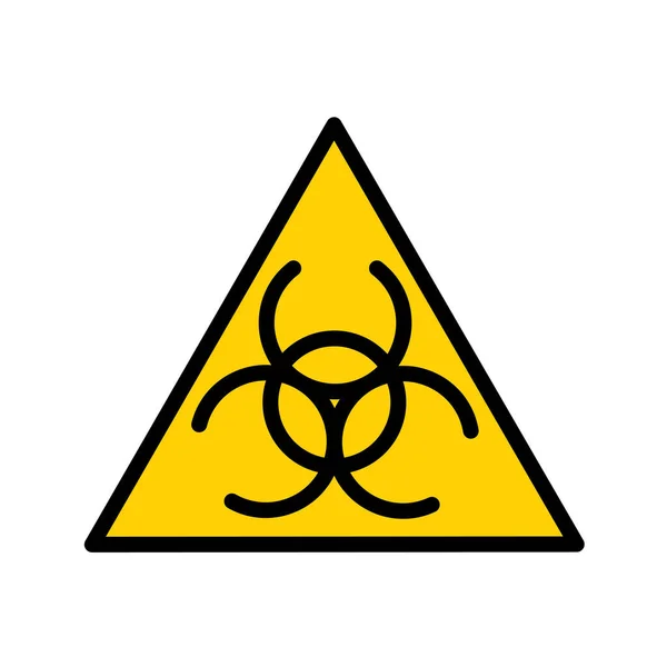 Biohazard Zeichen Symbol Vektor Illustration — Stockvektor