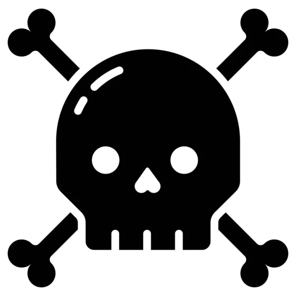 Skull Icon Vector Illustration — Stock Vector