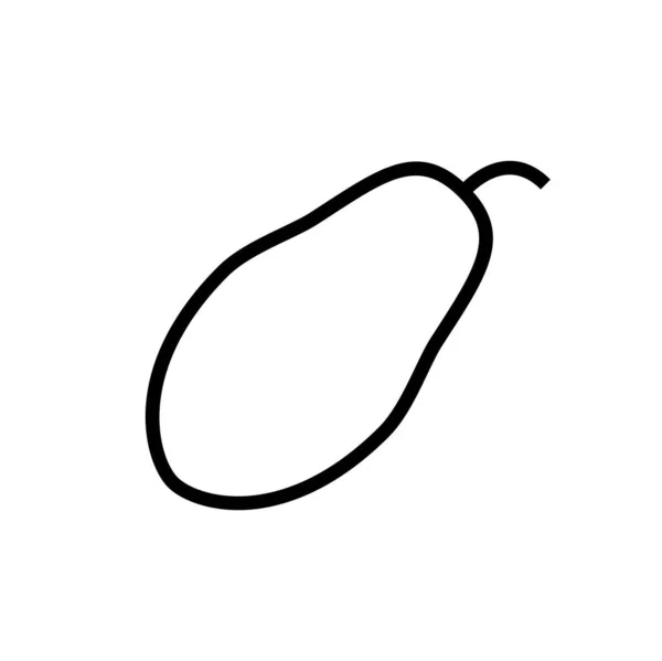 フルーツアイコンのベクトル図 — ストックベクタ