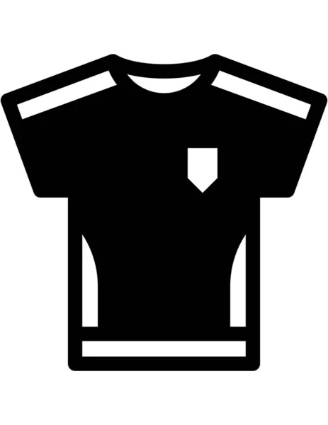 Shirt Vector Lijn Pictogram — Stockvector