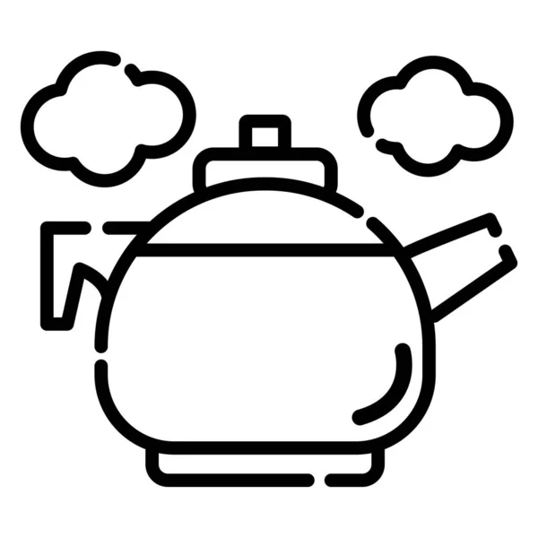 Иконка Чайника Векторная Иллюстрация — стоковый вектор
