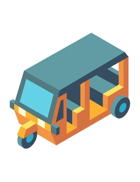 Вантажівка Ізометрична Векторна Ілюстрація — стоковий вектор