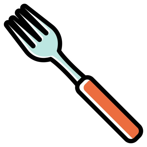 Иконка Fork Web Векторная Иллюстрация — стоковый вектор