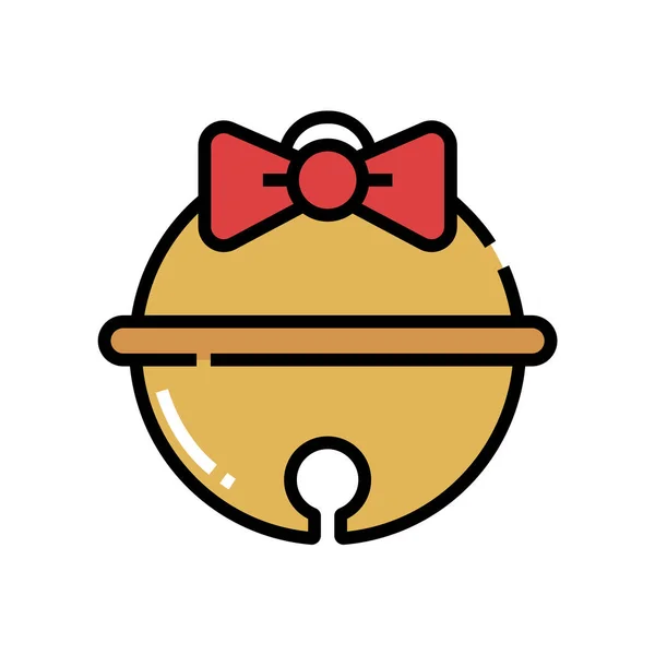 Christmas Bow Icon Vector Illustration Graphic Design — Stock Vector