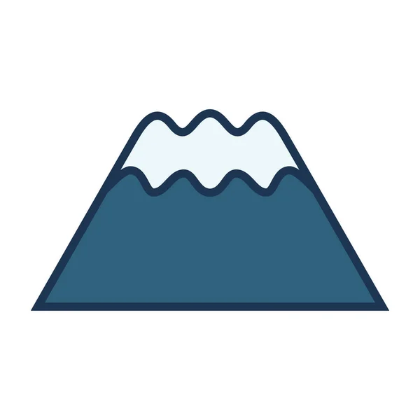 Icono Montaña Vector Ilustración — Vector de stock