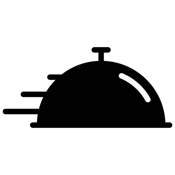 Icône Cloche Restaurant Illustration Vectorielle — Image vectorielle