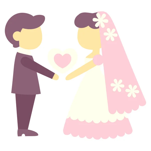 Couple Amoureux Illustration Vectorielle — Image vectorielle
