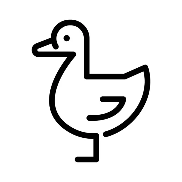 Pato Icono Vector Ilustración — Vector de stock