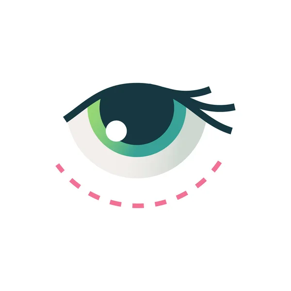 Icono Del Ojo Ilustración Vectorial — Vector de stock