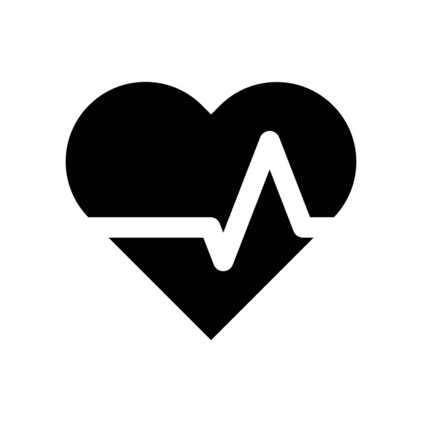 Corazón Icono Plano Vector Ilustración — Vector de stock