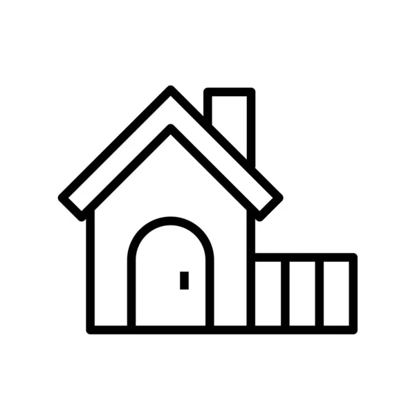 Huis Web Icoon Vectorillustratie — Stockvector