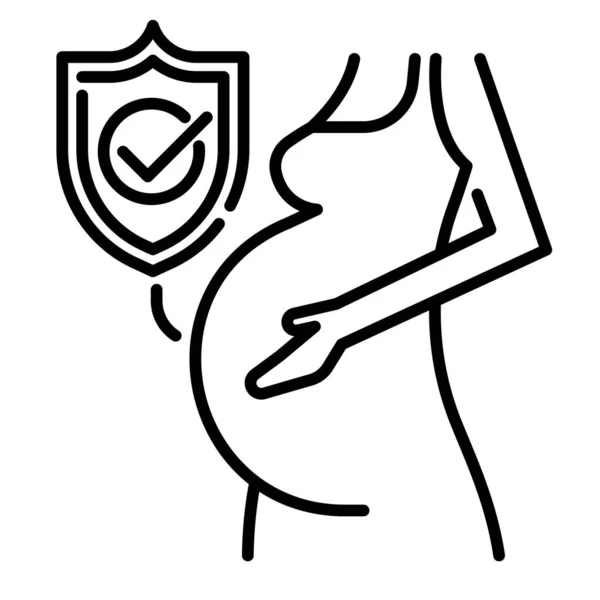 Maternité Illustration Vectorielle Icône Plate — Image vectorielle