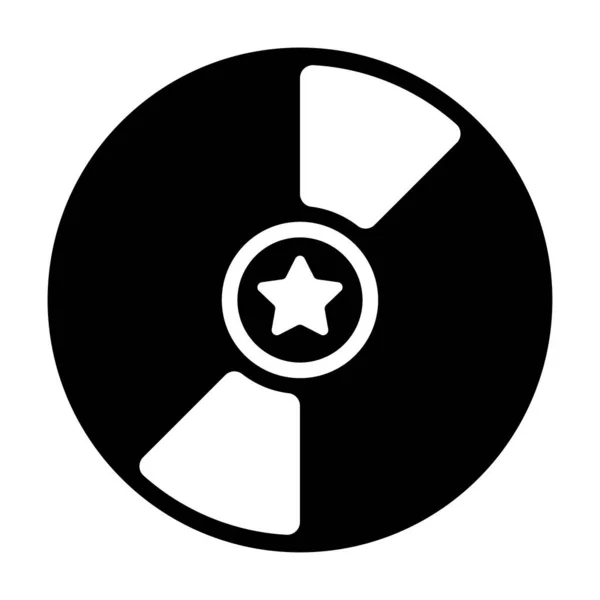 Disk Web Symbol Vektorillustration — Stockvektor
