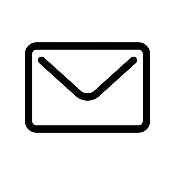 Mail Flat Icon Vektor Illustration — Stockvektor