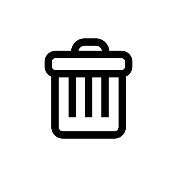 Icono Web Bin Ilustración Vectorial — Vector de stock