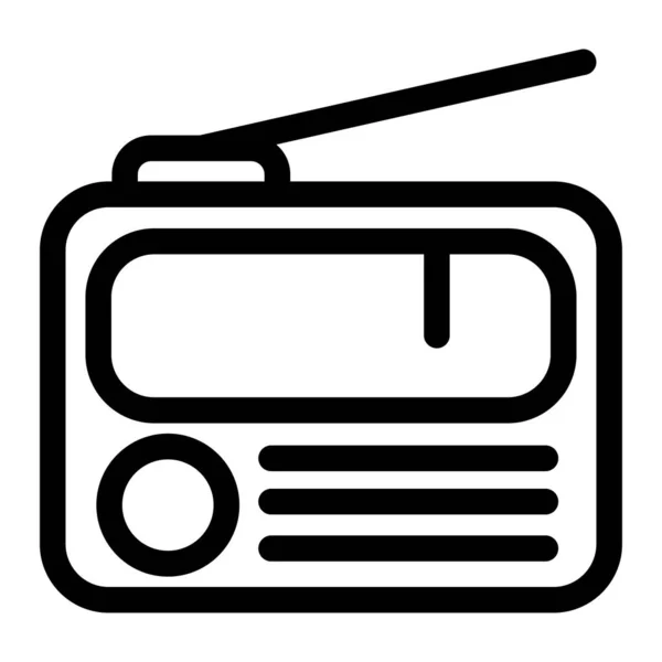 Radio Web Icoon Vectorillustratie — Stockvector