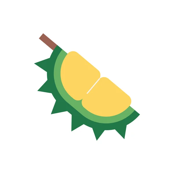 Ikona Banana Płaskim Stylu Izolowane Białym Tle Zdrowej Żywności Symbol — Wektor stockowy
