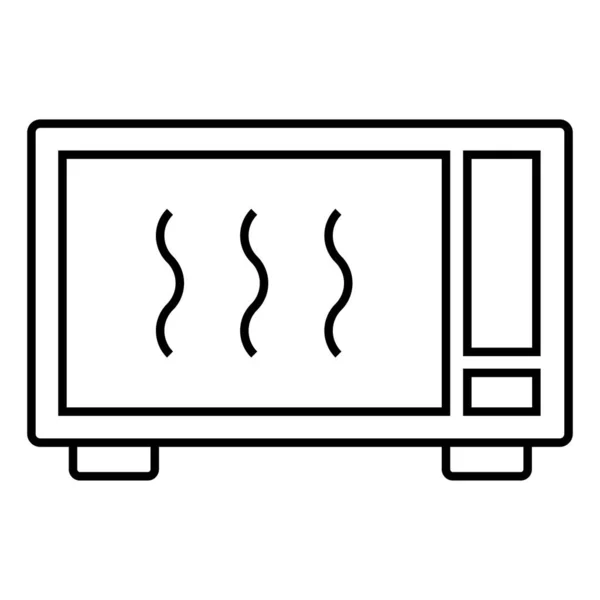 Microwave Oven Icon Vector Illustration — Stock Vector