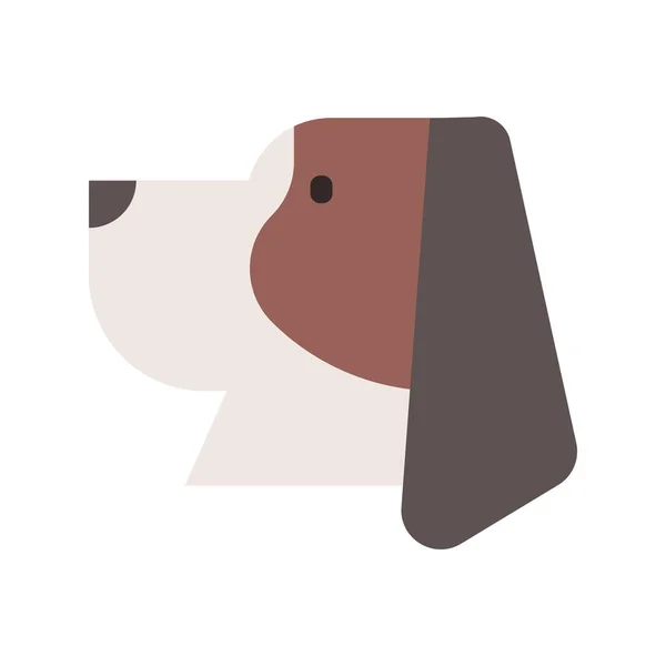 かわいい犬のアイコンのベクトルイラスト — ストックベクタ