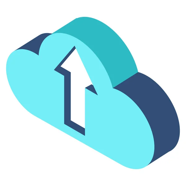 Cloud Technology Icon Vector Illustration — Stock Vector