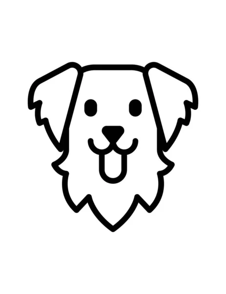 Hund Symbol Vektor Illustration — Stockvektor