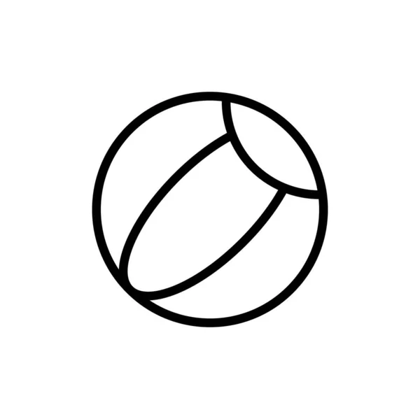 Векторная Иллюстрация Изображением Волейбольного Мяча — стоковый вектор
