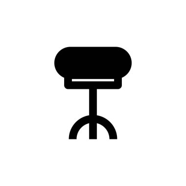 sandalye, simge, vektör illüstrasyonu 