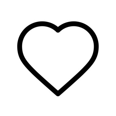 kalp simgesi, vektör illüstrasyonu.