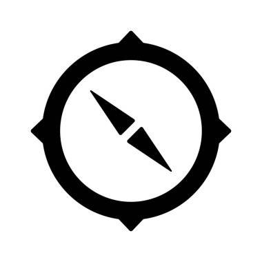 pusula, simge, vektör illüstrasyonu