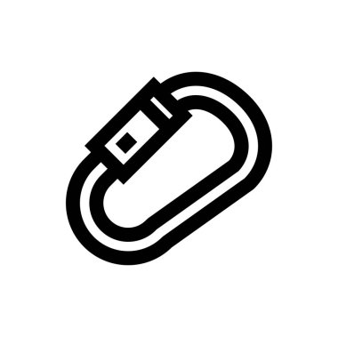 Beyaz üzerine bir mıknatıs simgesinin vektör çizimi