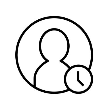 İnsan ağ simgesi. Vektör illüstrasyonu 