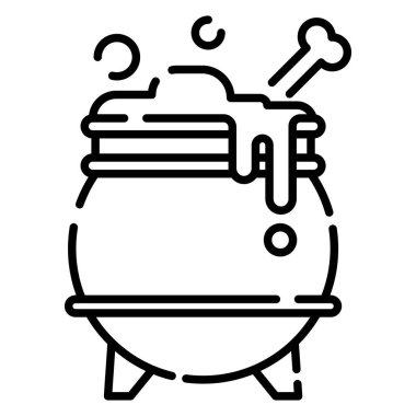 Gıdanın karikatür simgesinin vektör çizimi