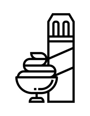 Yemek ağı simgesi. Vektör illüstrasyonu 