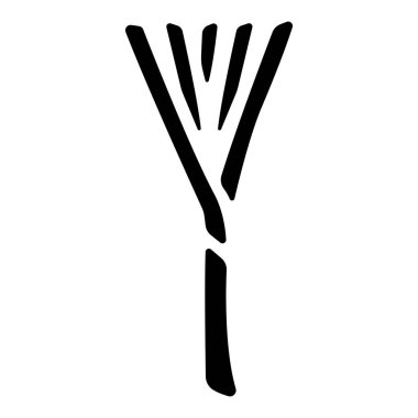 Çizgi film karakteri Scallion 'un vektör çizimi