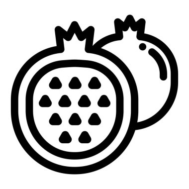 meyve Web simgesi, vektör illüstrasyonu 