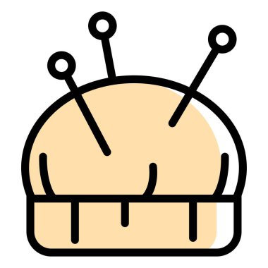 İğne ağ simgesi. Vektör illüstrasyonu 