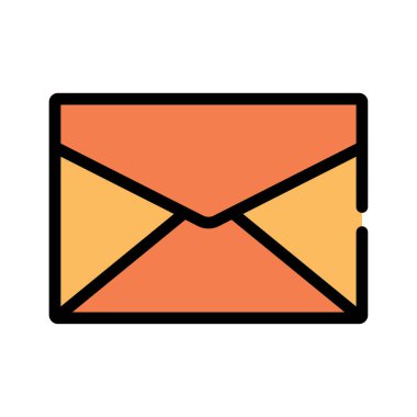 Zarf simgesi. vektör illüstrasyonu