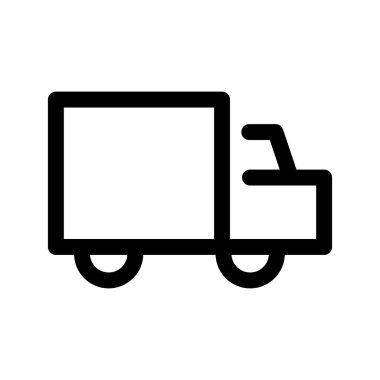 Nakliye ve Teslimat kamyonu vektör illüstrasyonu