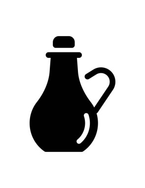 Modern siyah simge yağının vektör çizimi 