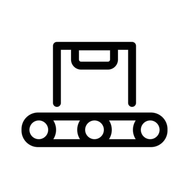 bagaj çizgisi vektör simgesi