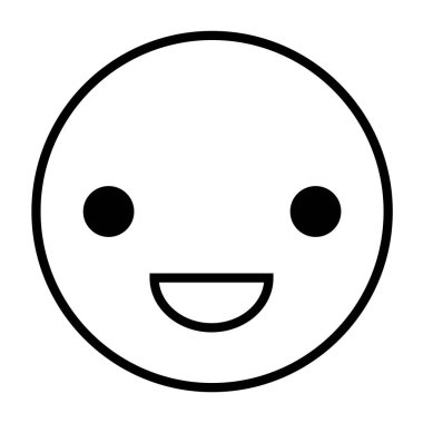 Gülümse ağ simgesi, vektör illüstrasyonu 