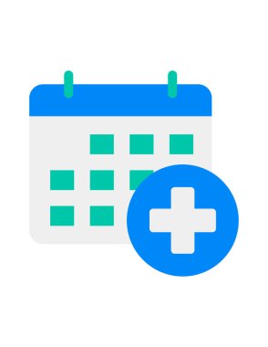 Doktor randevusunun vektör illüstrasyonu