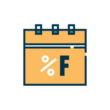 Takvim simgesi vektör illüstrasyonu