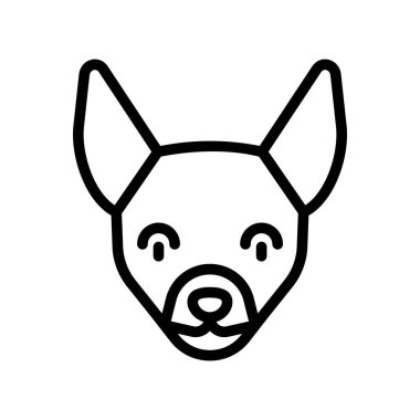 şirin çizgi film köpek surat vektör çizimi tasarımı