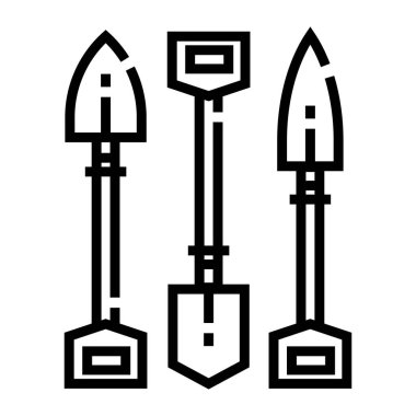 Bahçe malası simgesinin vektör illüstrasyonu