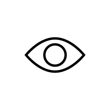Göz simgesi vektör illüstrasyonu