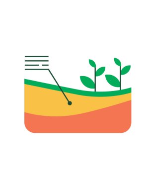 Yeşil bir bitkinin vektör illüstrasyonu