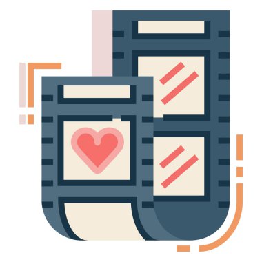 aşk simgesi, vektör illüstrasyonu