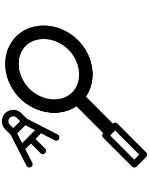 Tenis, ikon, vektör illüstrasyonu 