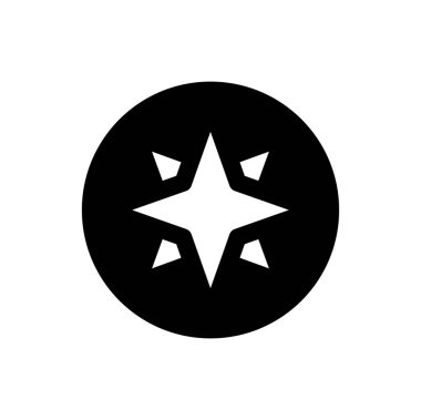 Yıldız Ağı simgesi. Vektör illüstrasyonu  